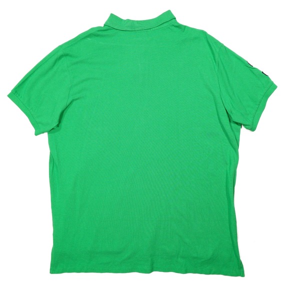 NWT POLO RALPH LAUREN Men's XXL Green Orange Custom Fit Polo Shirt Big Pony Logo - Picture 4 of 6
